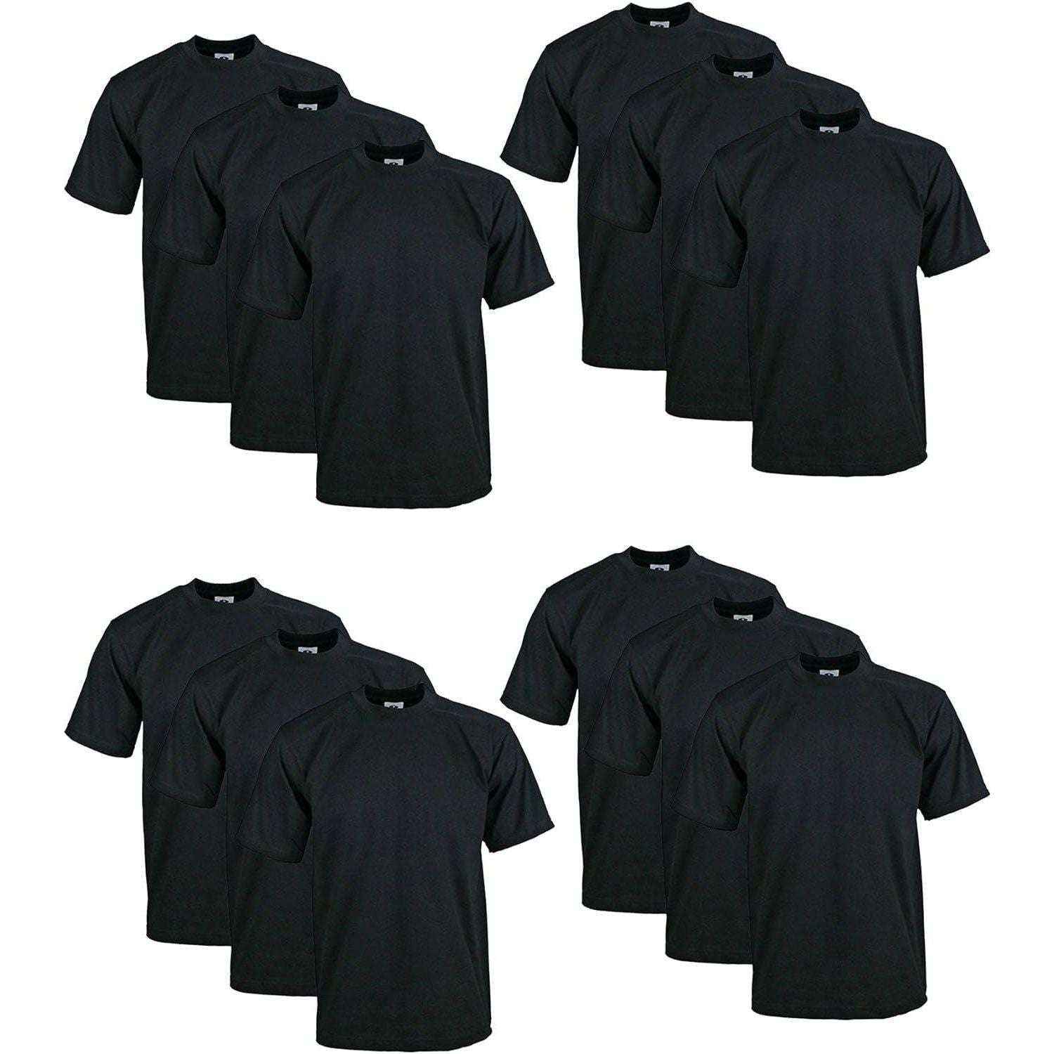 12 Pro Club Men's Heavyweight T-Shirts Short Sleeve