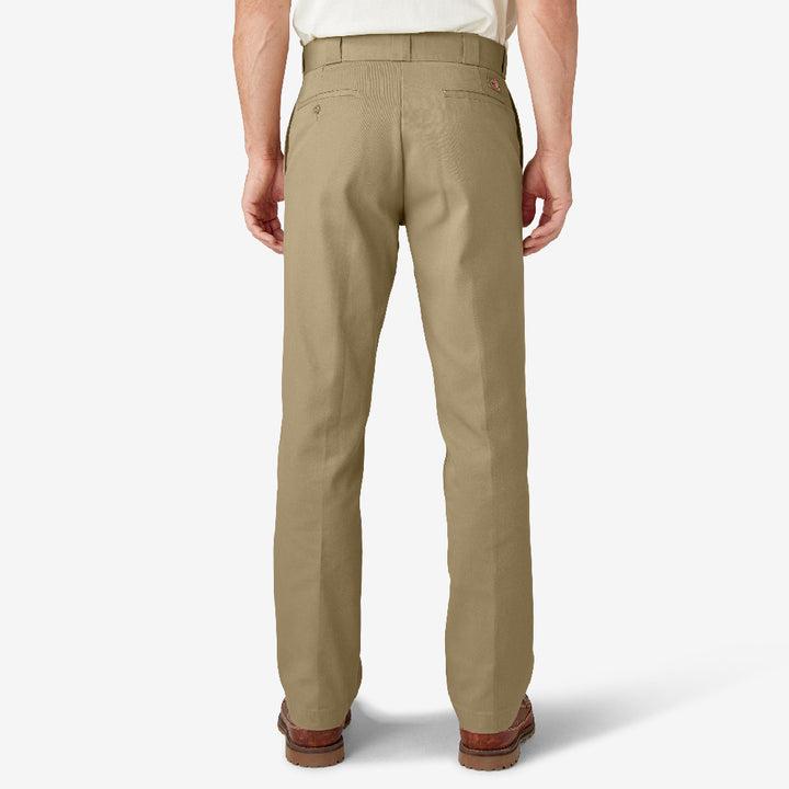 DICKIES Men's Classic Original 874 Mid-Waist Fitted Straight Polyester-Cotton Blend Work Pants - All Season Durable Bottoms with Zipper Front, Hook and Eye Closure, Reinforced Seams, Button Accent