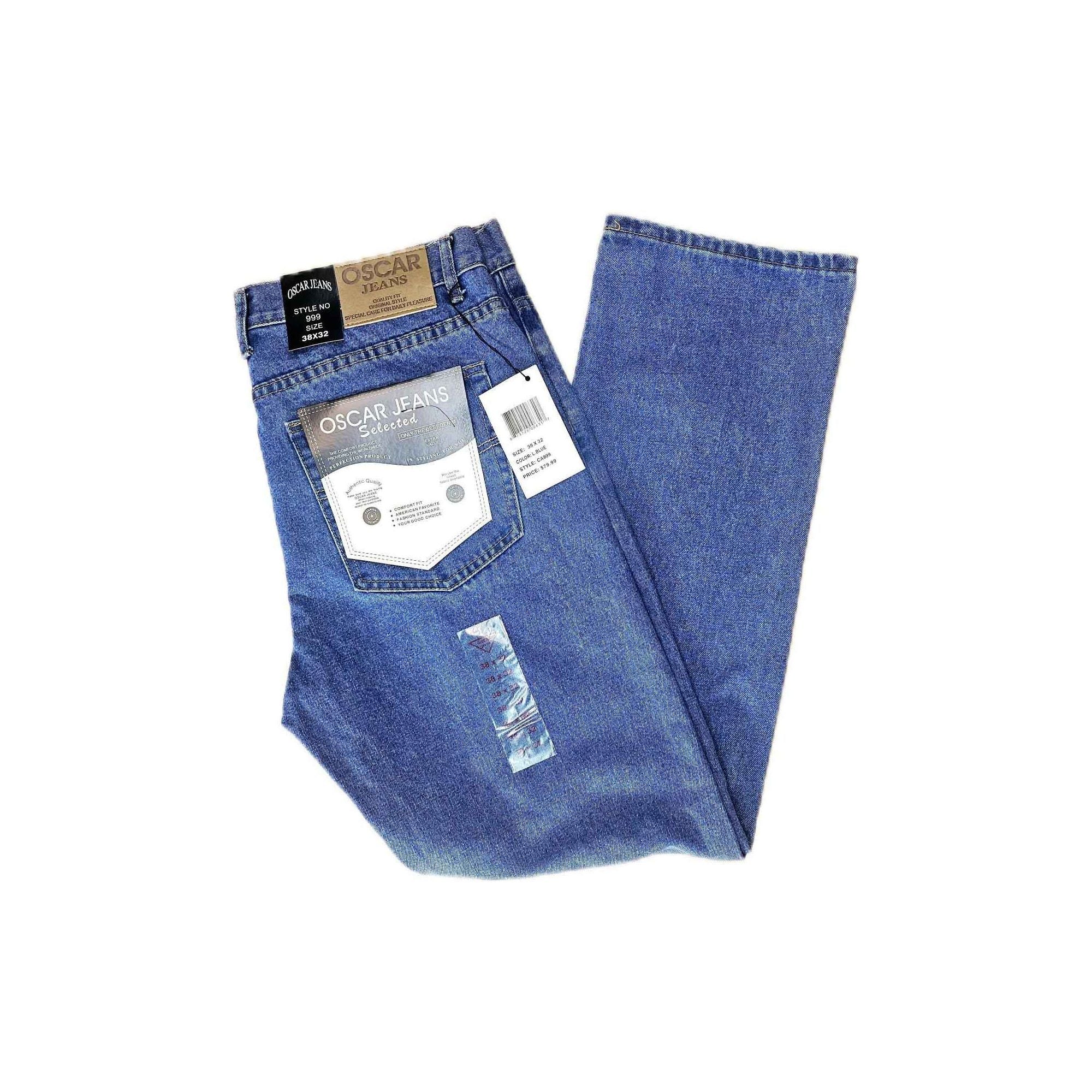Oscar Premium Cotton Jeans Pants 32/30 to 48/30 Leg Fit