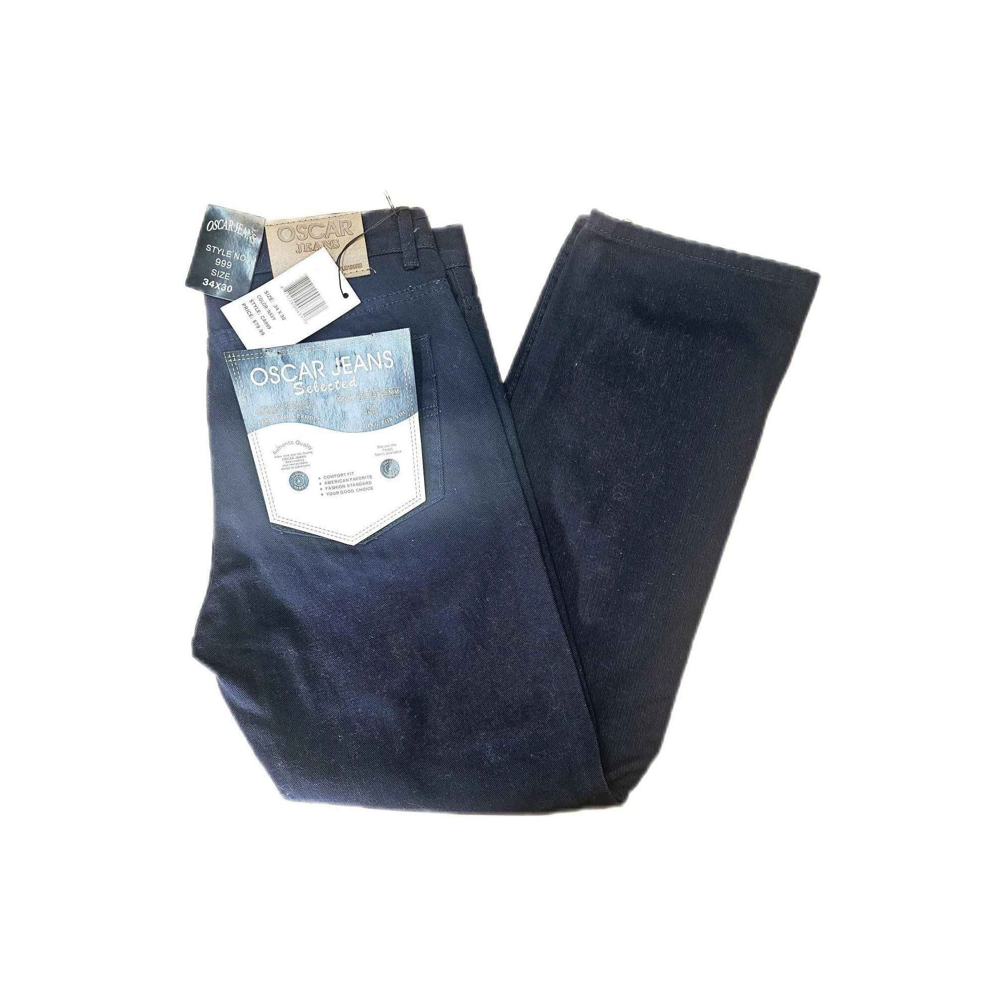 Oscar Premium Cotton Jeans Pants 32/30 to 48/30 Leg Fit