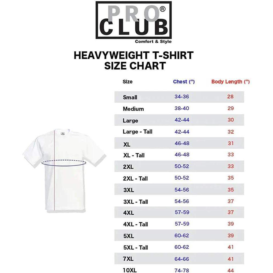 Pro Club Men's 24-Pack Heavyweight Thick Cotton Short Sleeve Crewneck T-Shirts - Warm, Fitted Cut, Plain, Casual Classic Mensfashion Tops with Cotton-Polyester Fabric