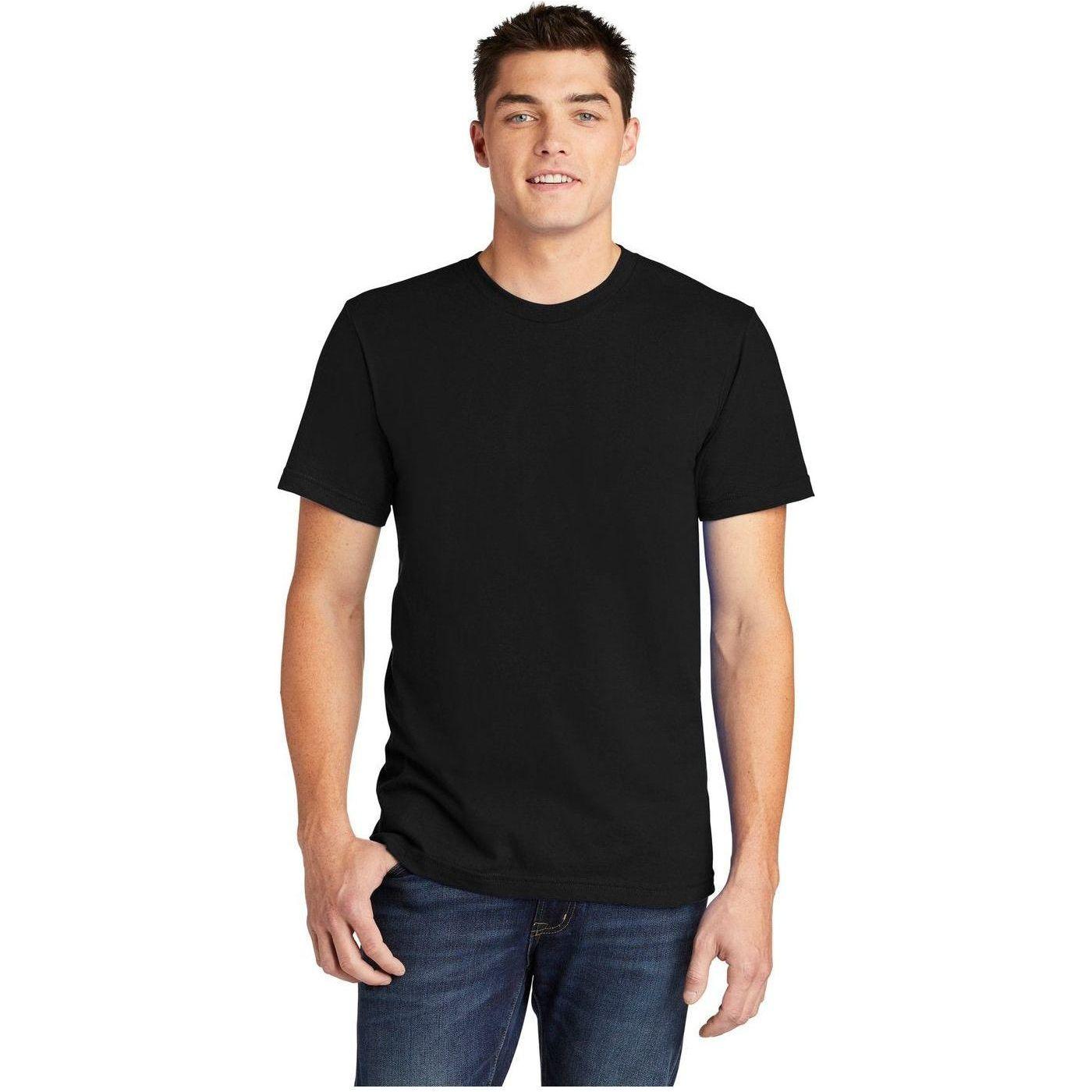 Black American Apparel T-Shirt - S&S Unisex Fine Jersey
