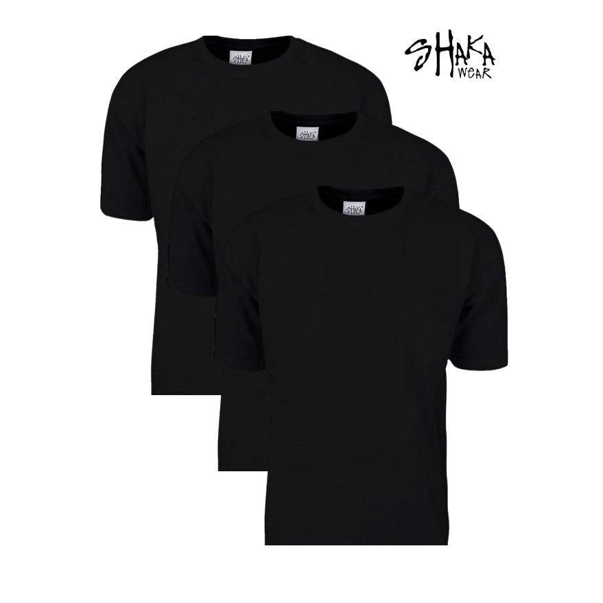 3 Shaka Wear SHASS Adult 6 oz., Active Short-Sleeve Crewneck T-Shirts, Cotton, Tee,Fit,Top
