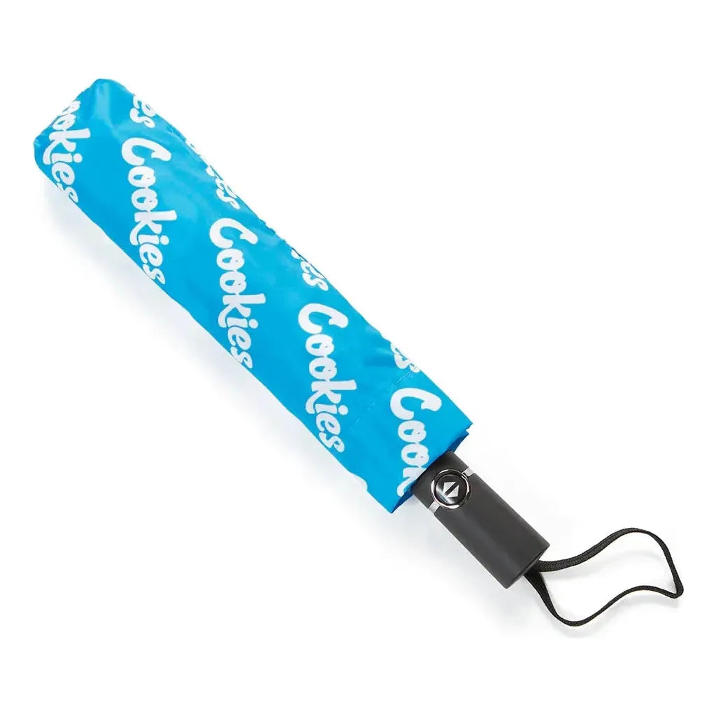 COOKIES MINT PRINTED LOGO POLYESTER UMBRELLA - Stylish Protection