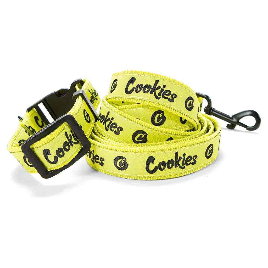 Cookies Dog Leash - Original Mint Nylon Collar and Leash Set