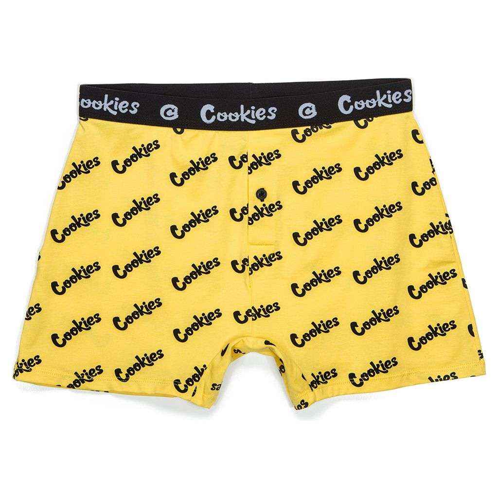 Men's Cookie Print Boxer Briefs - Repeated Print Design