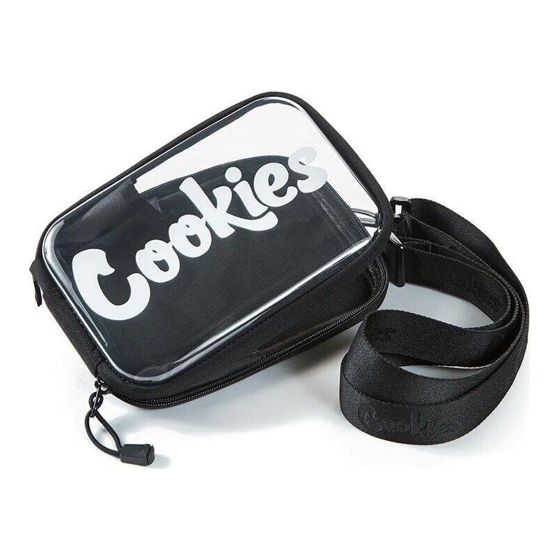 Cookies Floatable Clear Tote Bag with Shoulder Strap - Black