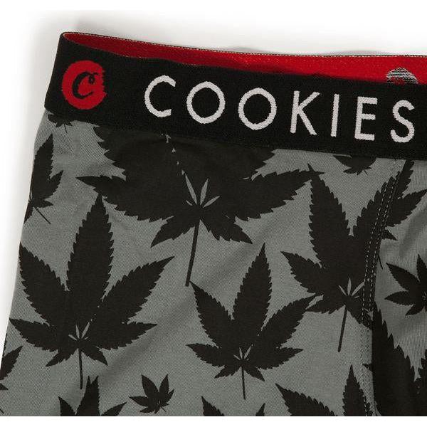 Men's Cotton Boxer Briefs - Soft Cotton with Leaf Pattern, Sizes S-XL Available