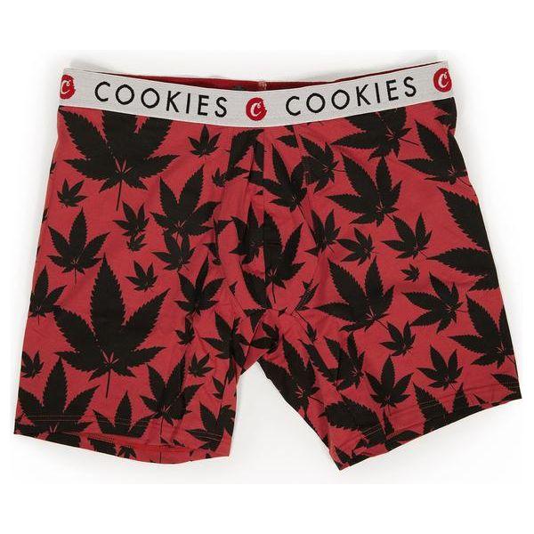 Men's Cotton Boxer Briefs - Soft Cotton with Leaf Pattern, Sizes S-XL Available