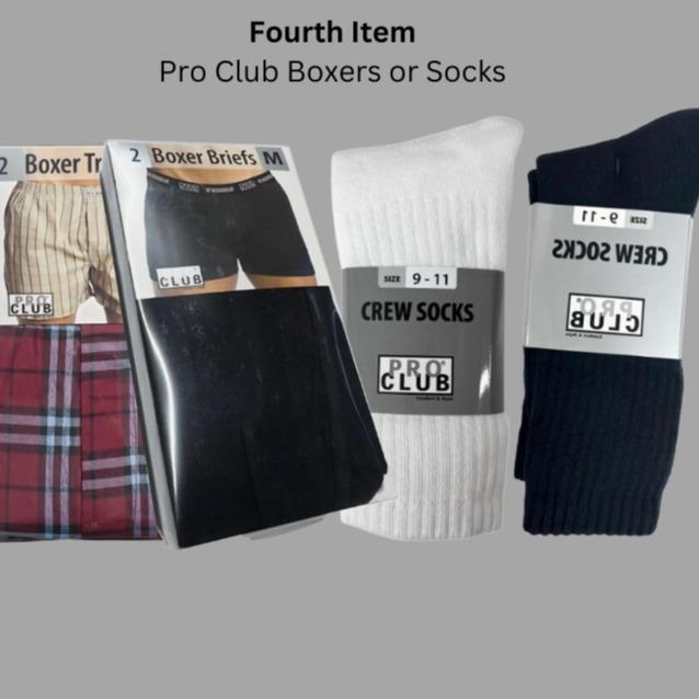 Pro Club Menswear Stylish Surprise Mystery Gift Bundle - Streetwear Style Male Clothing Set, Basic Fitted Plain Cotton Zip-Up Jacket, Sweatpants, 19Color Shirts, Trunks, Briefs, 1 Boxers/Socks, 1 Beanie (Unboxing Included, Mensfashion)
