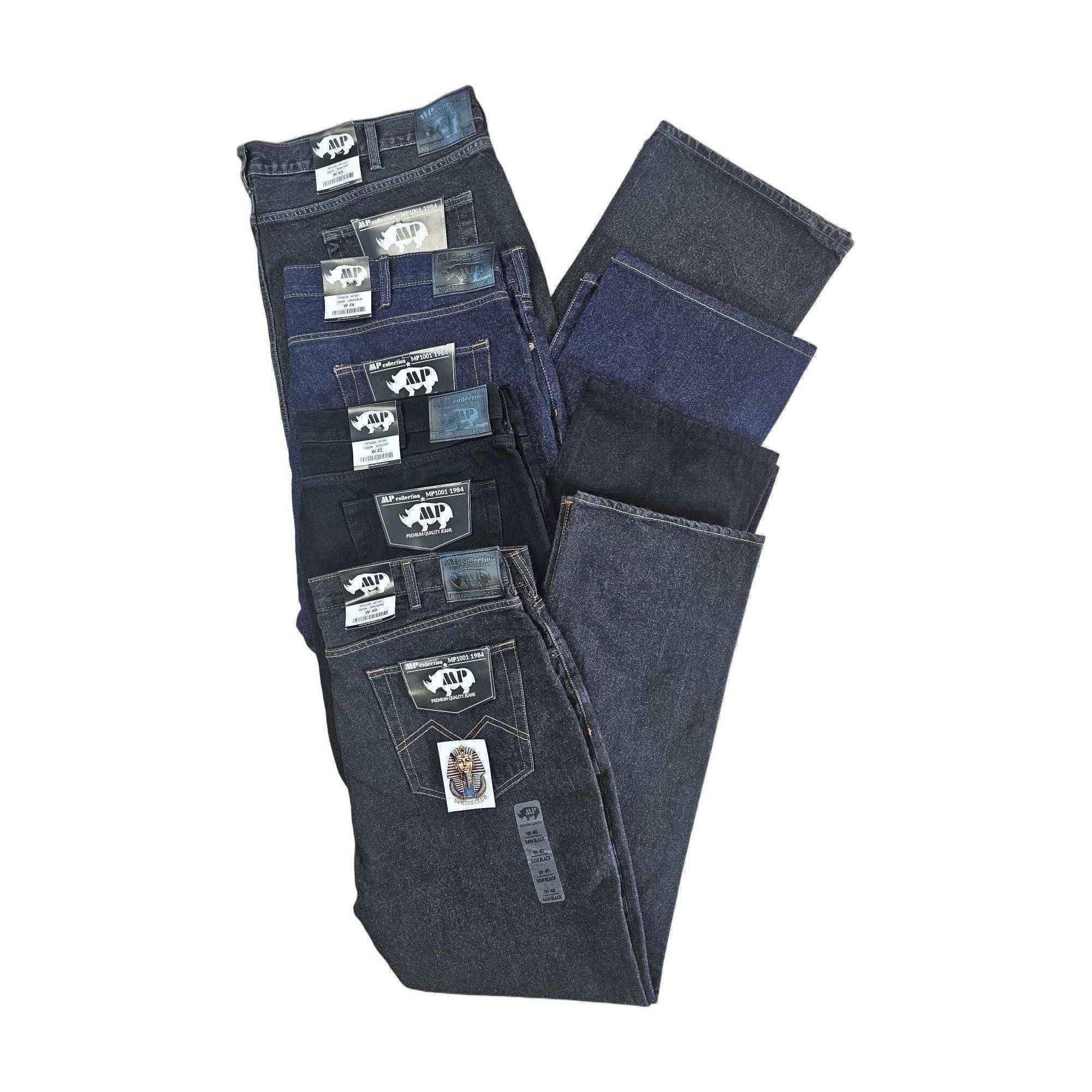 Men's Denim Jeans MP Collection MP 1001 / 1984 Premium Quality Cotton Classic Leg Fit Pants Regular