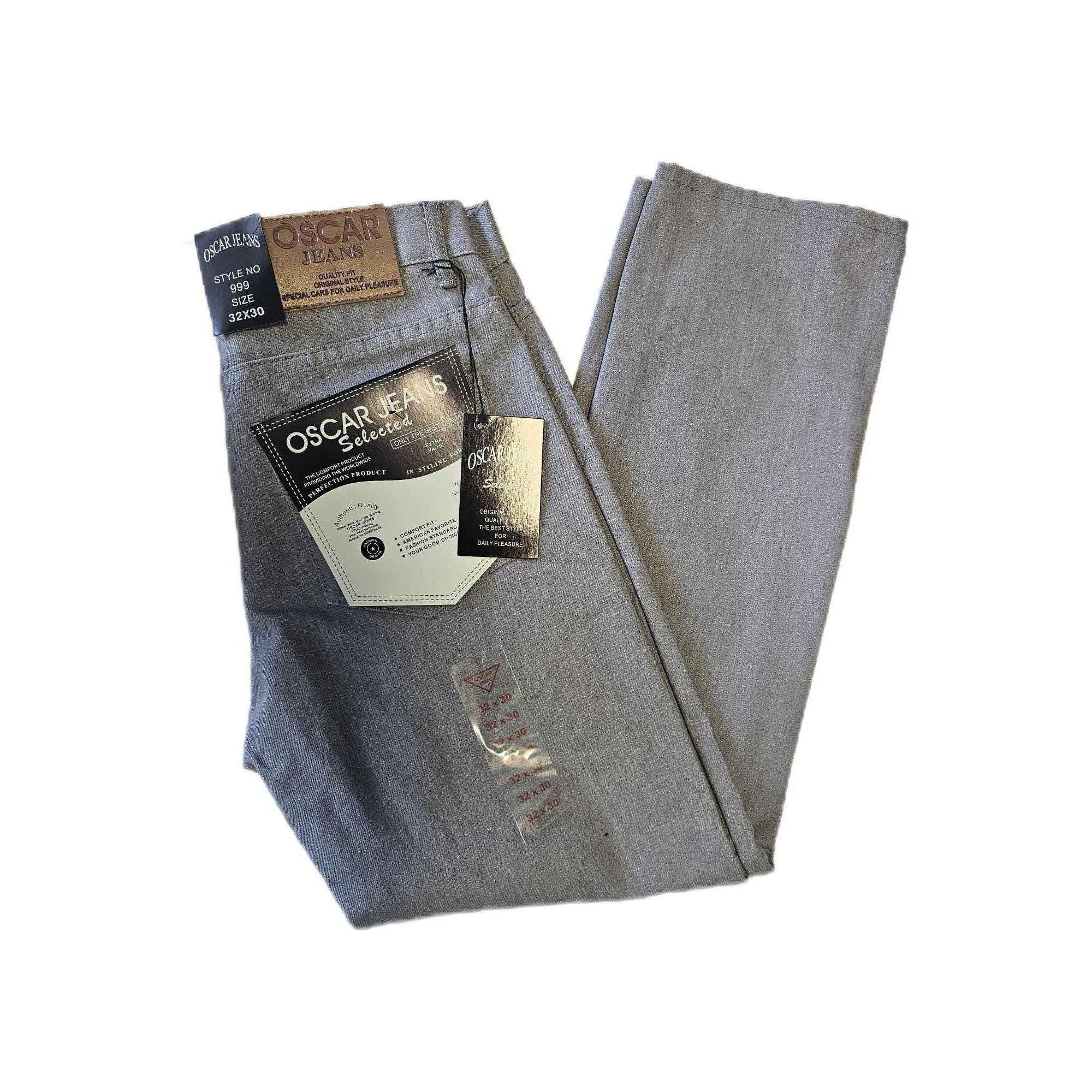 Oscar Premium Cotton Jeans Pants 32/30 to 48/30 Leg Fit