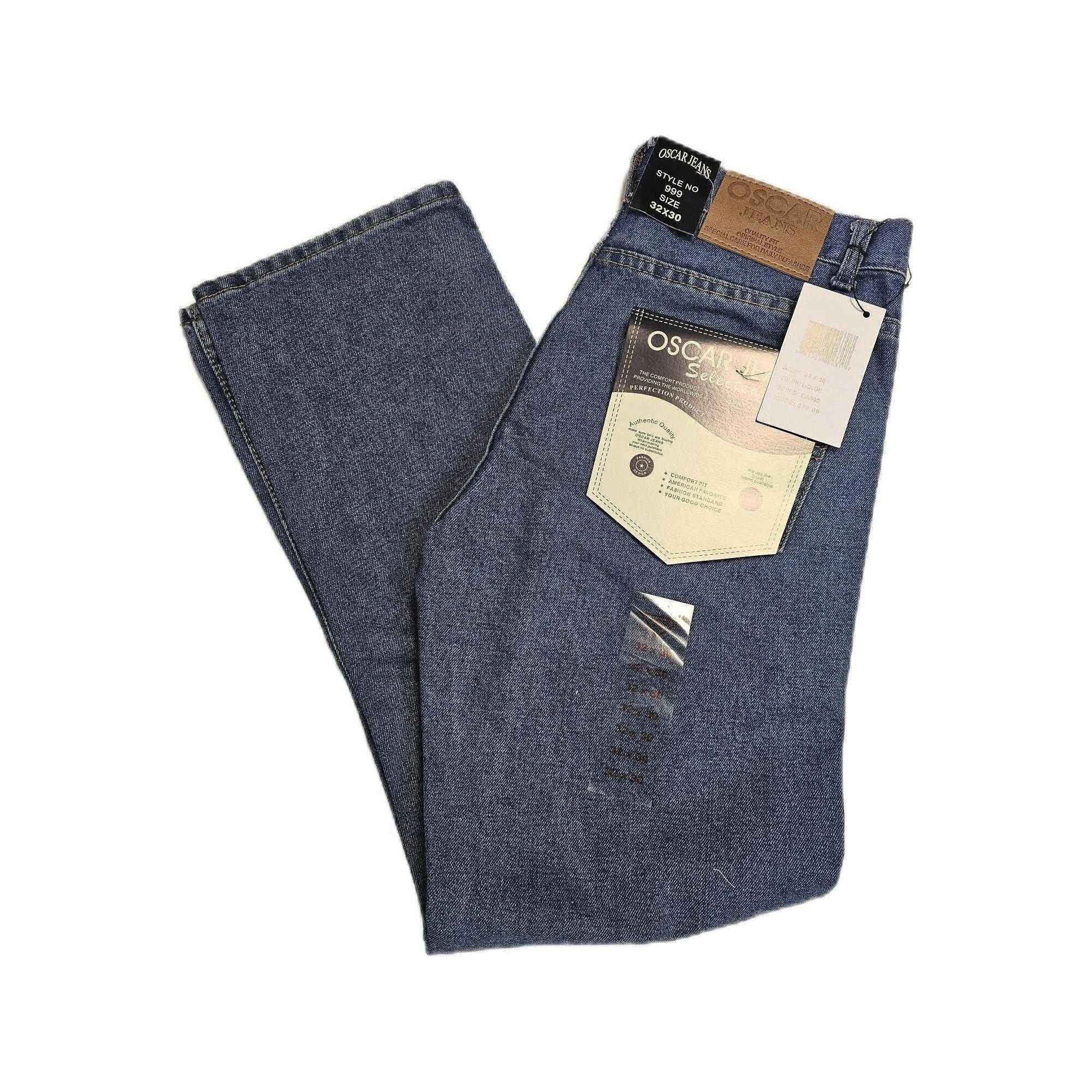 Oscar Premium Cotton Jeans Pants 32/30 to 48/30 Leg Fit