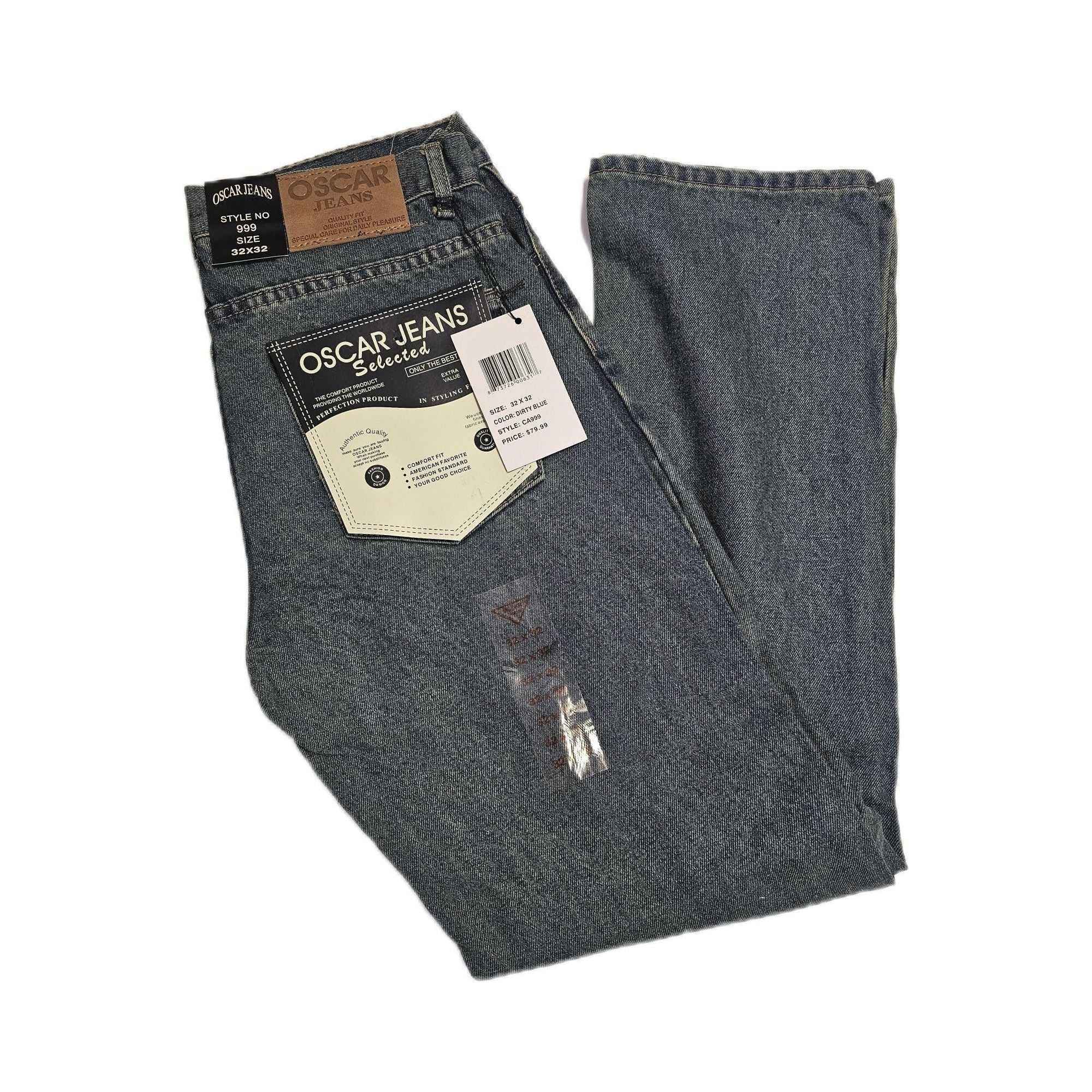 Oscar Premium Cotton Jeans Pants 32/30 to 48/30 Leg Fit