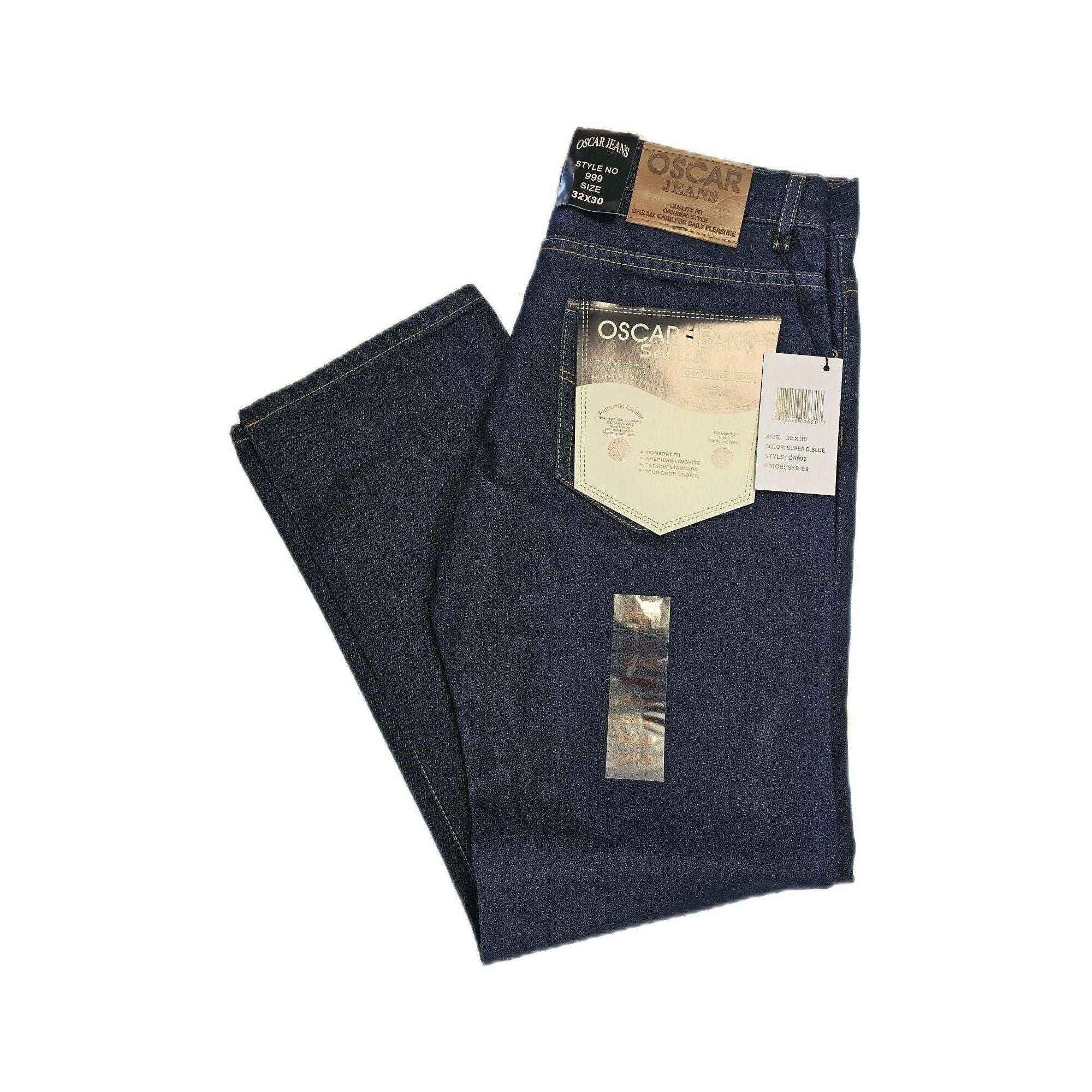 Oscar Premium Cotton Jeans Pants 32/30 to 48/30 Leg Fit