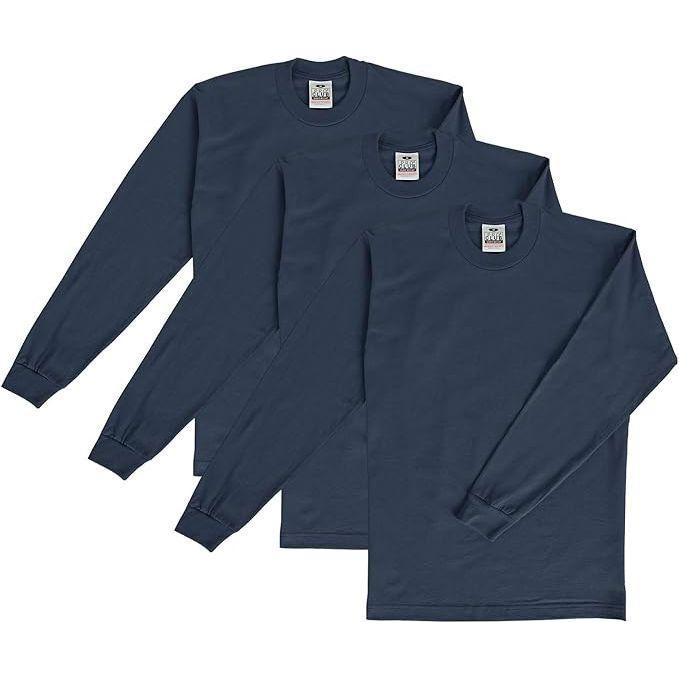 3 heavyweight long sleeve t-shirts Pro club