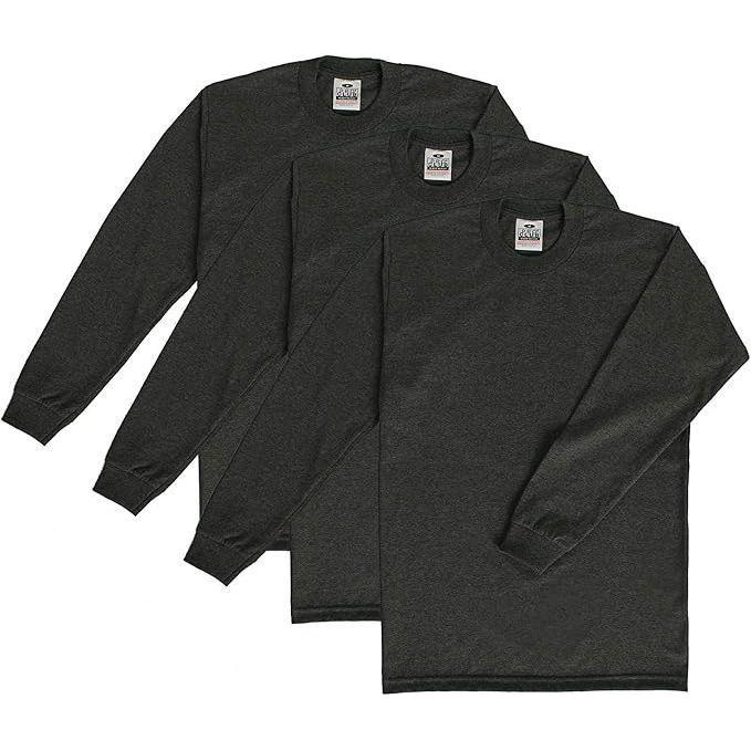 3 heavyweight long sleeve t-shirts Pro club