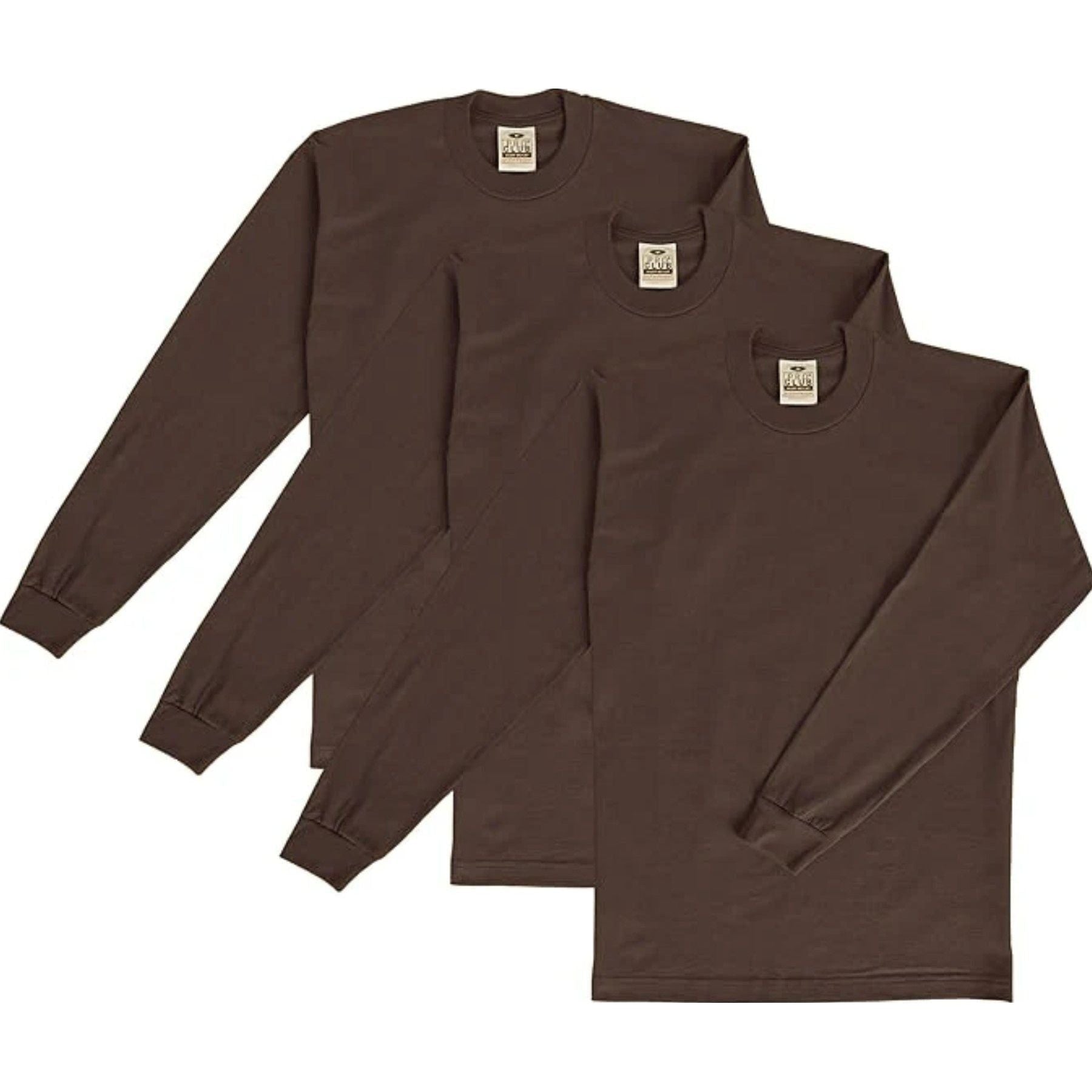 3 heavyweight long sleeve t-shirts Pro club