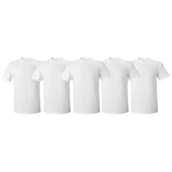 5 Pack Pro Club Heavyweight T-Shirt for Men - Short Sleeve