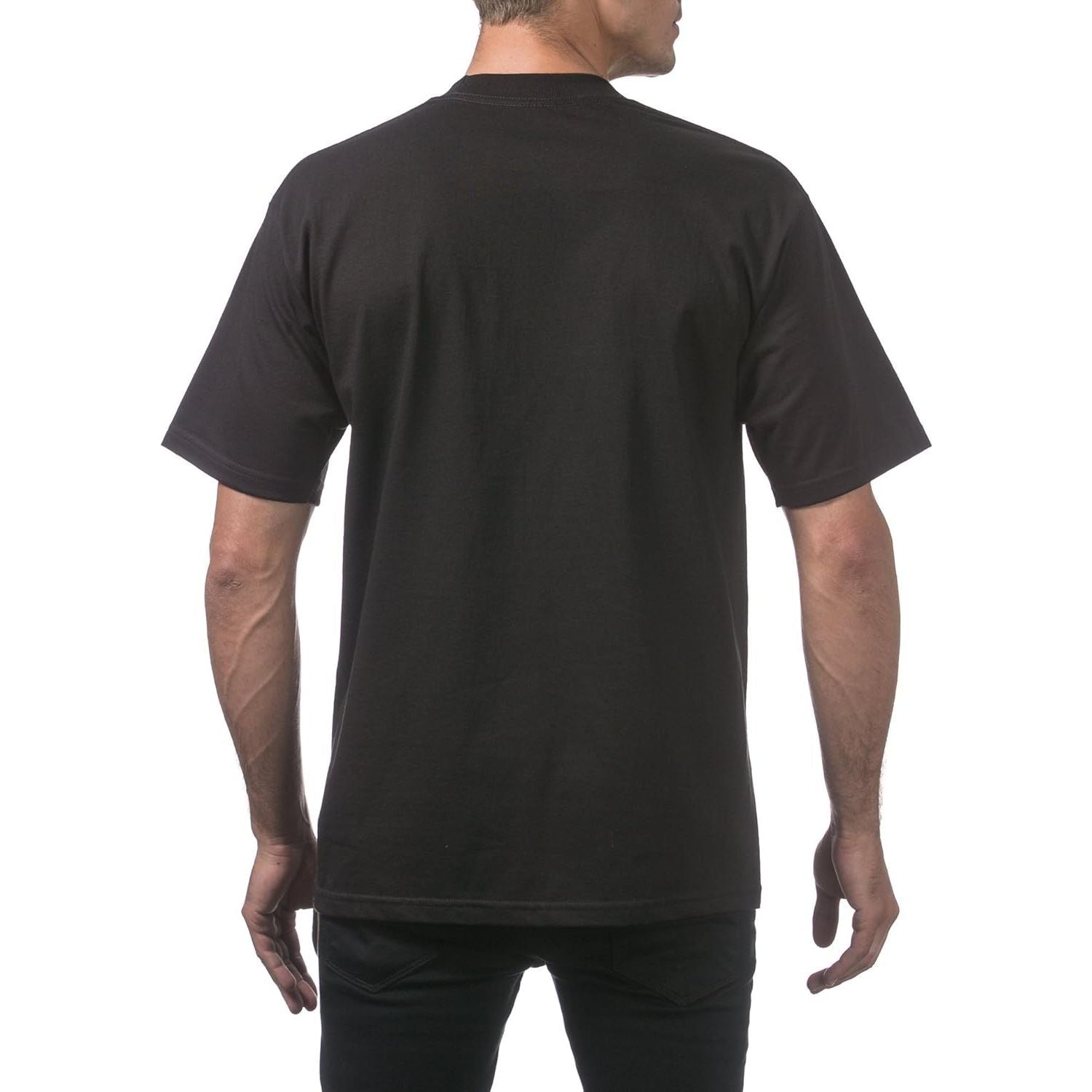 5 Pack Pro Club Heavyweight T-Shirt for Men - Short Sleeve