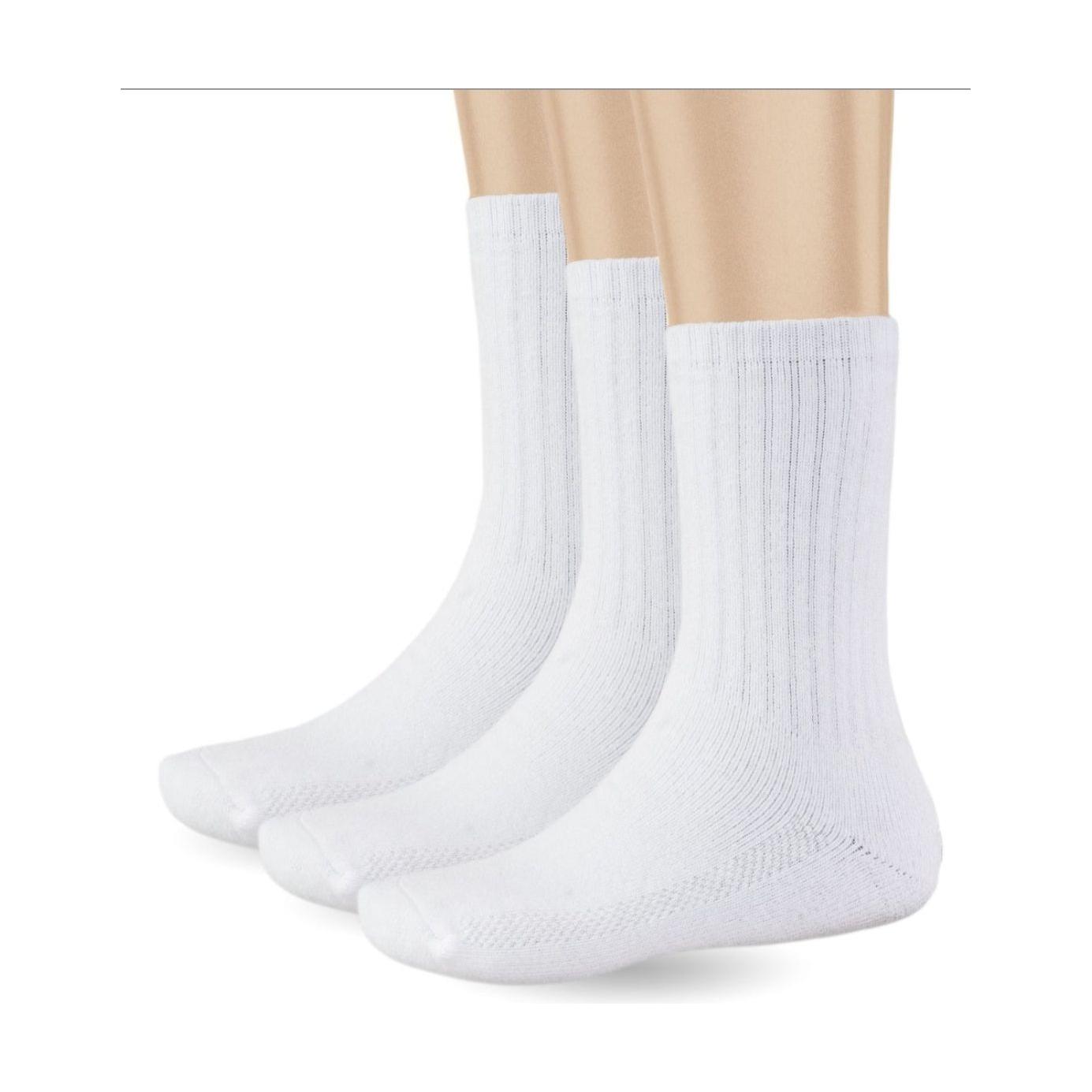 Pro Club Heavyweight Crew Socks - 3 Pairs of Men's Cotton Casual Comfort Ribbed Knit