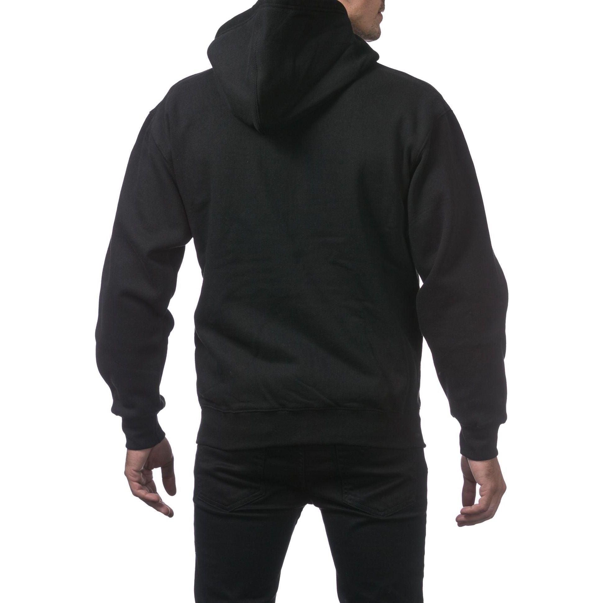 Pro Club Men's Hoodie Full Zip with Front Pockets - Original Style and Quality Cotton Fabric