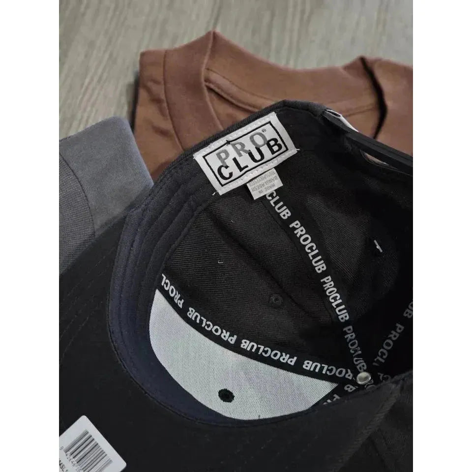 Pro Club Black Snap Cap Hat with 3D Logo - Stylish & Comfortable