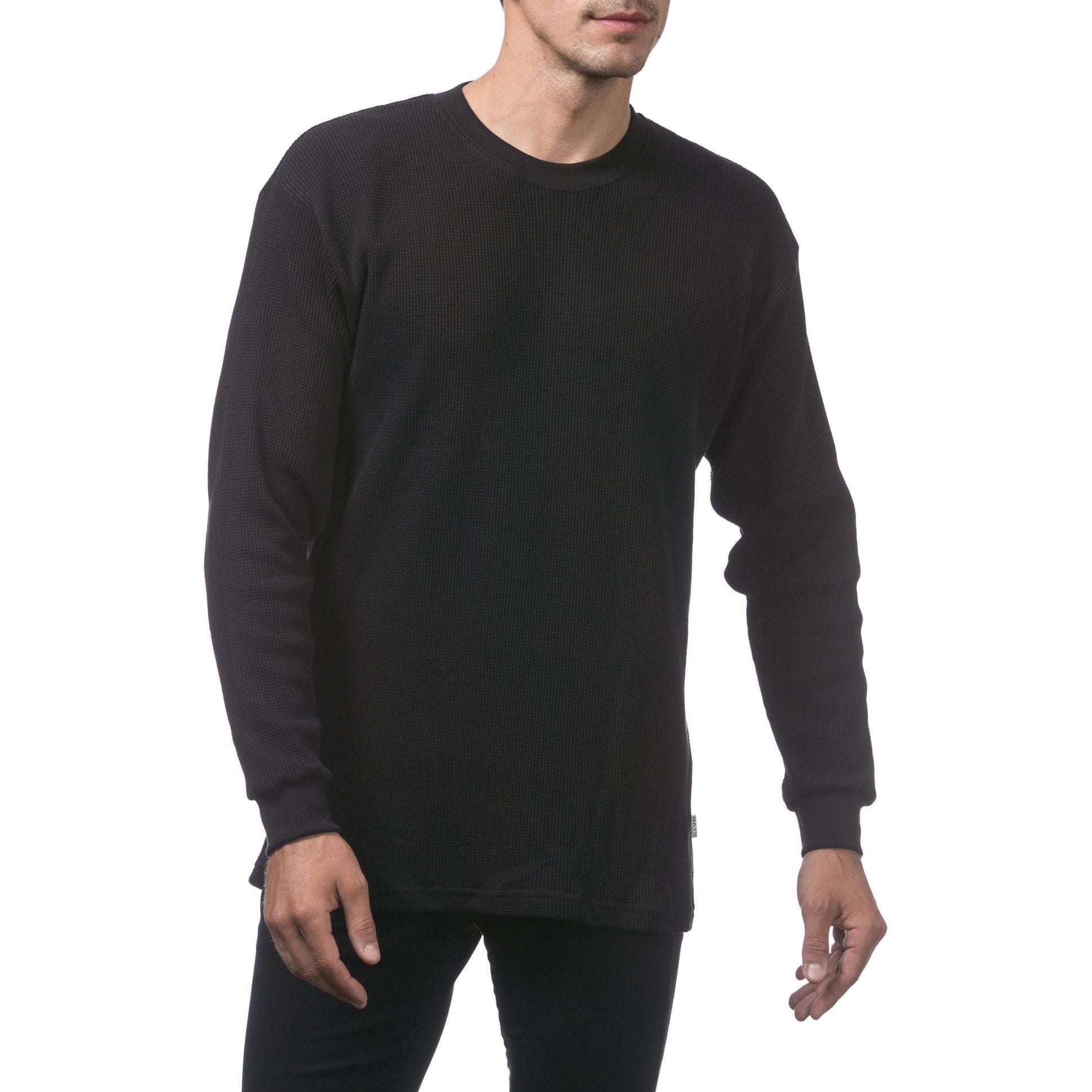 Pro Club Heavyweight Thermal Top for Men - Cotton Long Sleeve