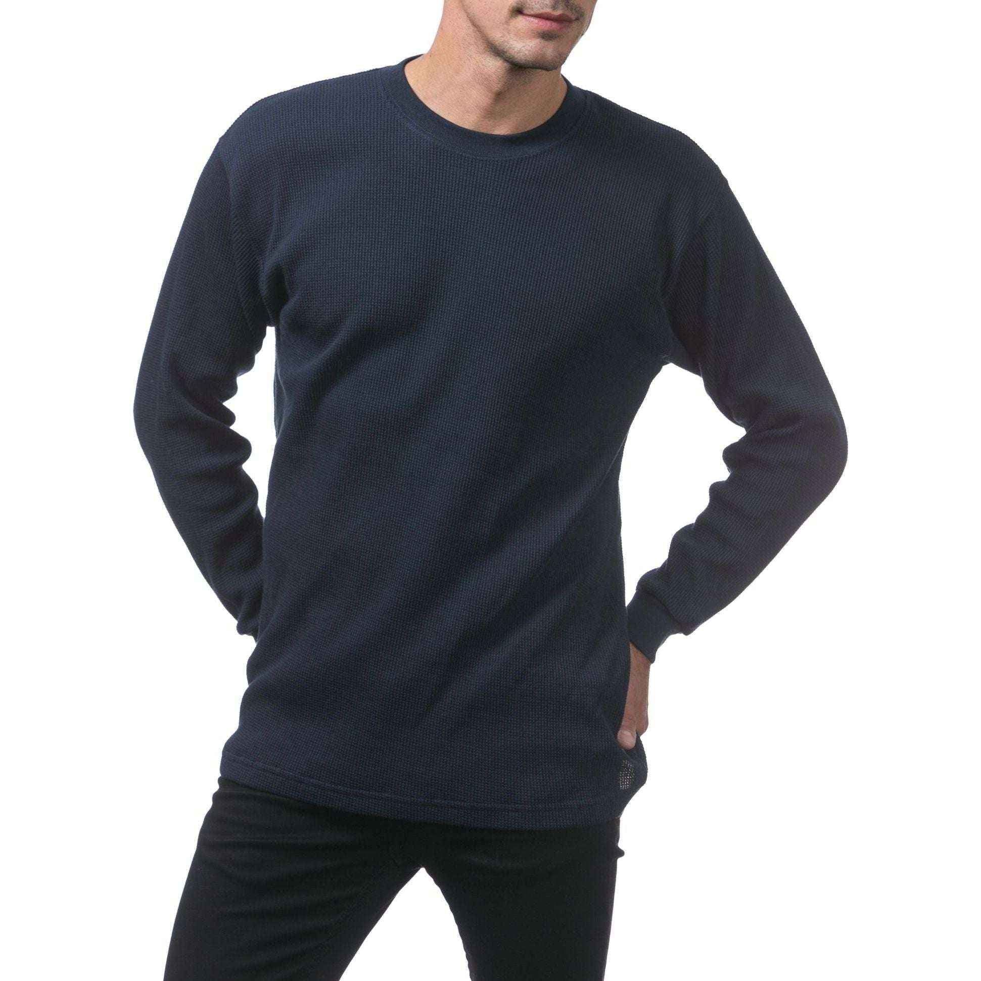 Pro Club Heavyweight Thermal Top for Men - Cotton Long Sleeve