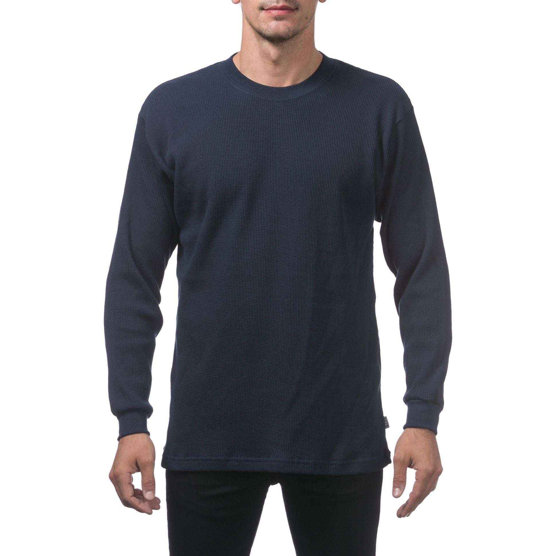 Pro Club Heavyweight Thermal Top for Men - Cotton Long Sleeve
