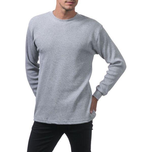 Pro Club Heavyweight Thermal Top for Men - Cotton Long Sleeve