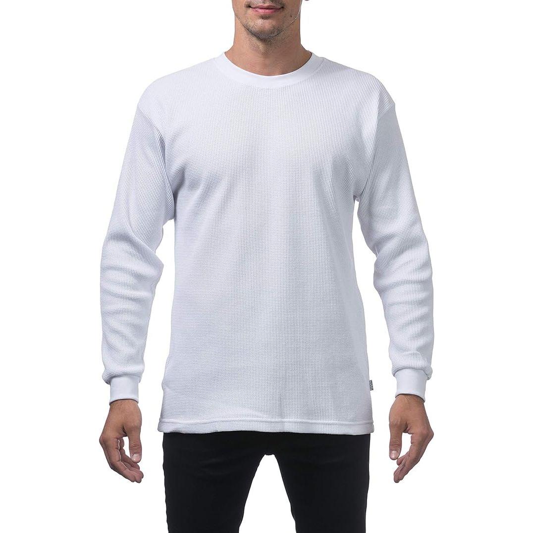 Pro Club Heavyweight Thermal Top for Men - Cotton Long Sleeve