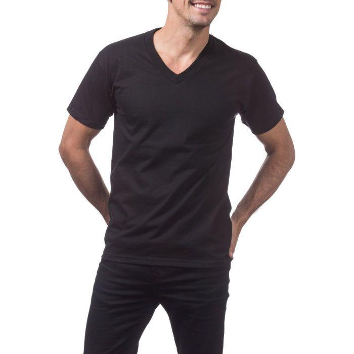 Pro Club V-Neck T-Shirt for Men - Cotton Tee