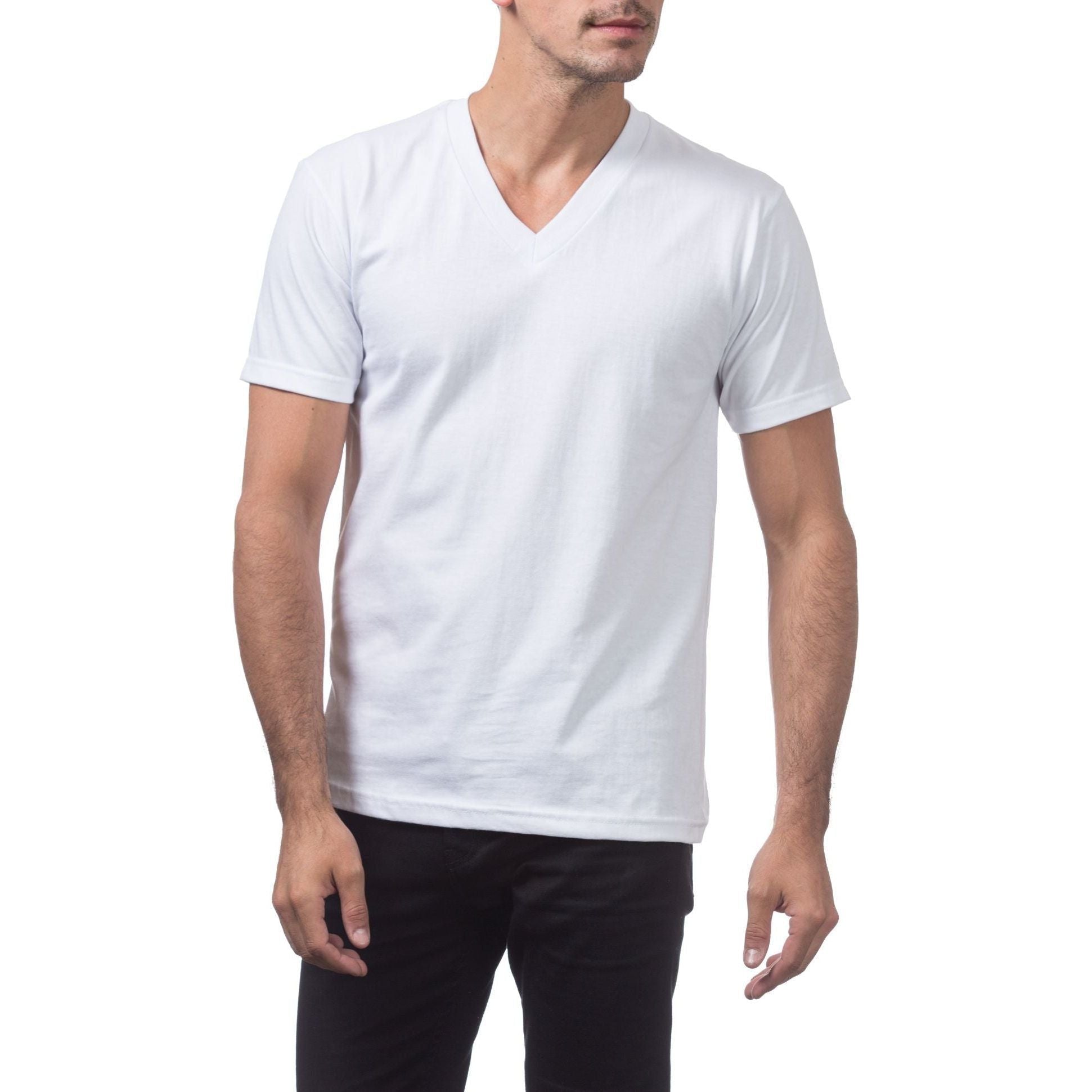 Pro Club V-Neck T-Shirt for Men - Cotton Tee
