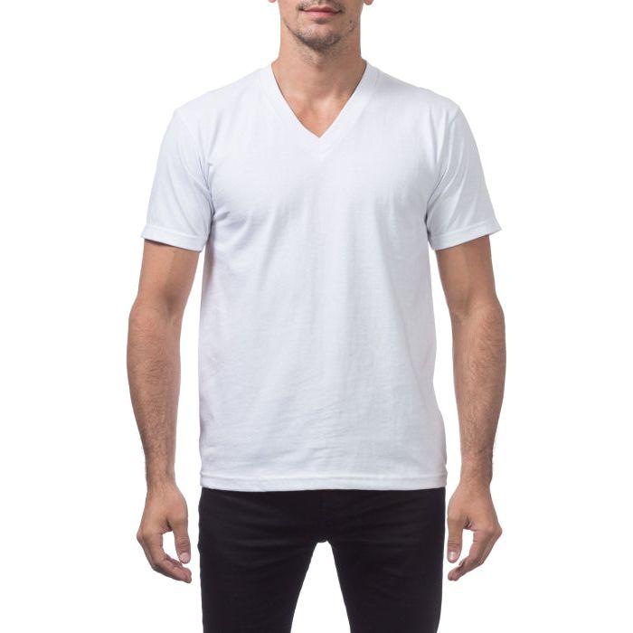 Pro Club V-Neck T-Shirt for Men - Cotton Tee