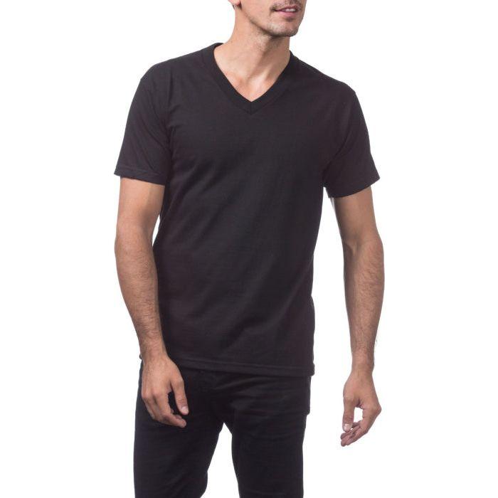 Pro Club V-Neck T-Shirt for Men - Cotton Tee