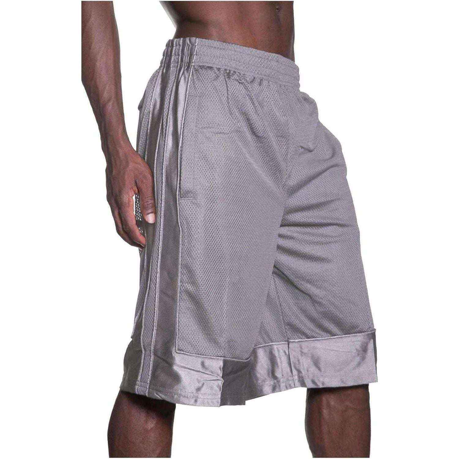 Shaka Wear Men's Basketball Shorts - Mesh Gym Shorts with Pockets for Athletic Performance