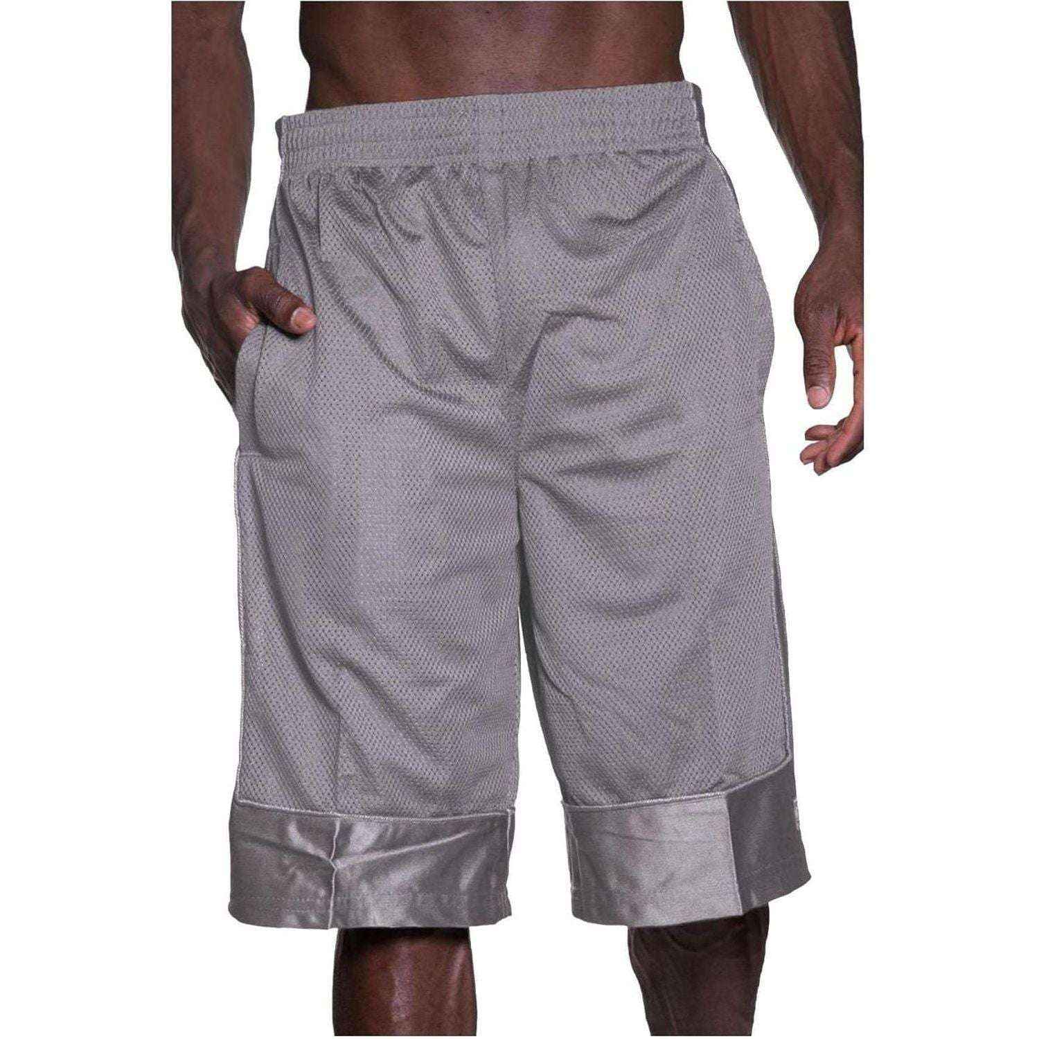 Shaka Wear Men's Basketball Shorts - Mesh Gym Shorts with Pockets for Athletic Performance