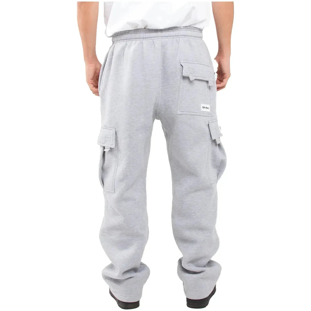 Shaka wear Men's Cargo Sweatpants - Comfortable Cotton Casual SK Menswear with Pockets