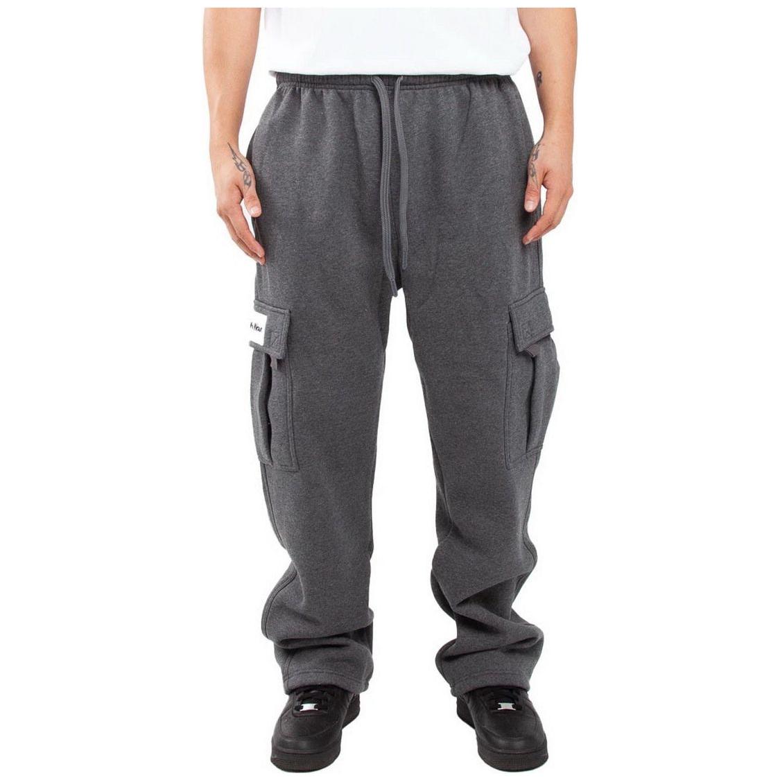 Shaka wear Men's Cargo Sweatpants - Comfortable Cotton Casual SK Menswear with Pockets