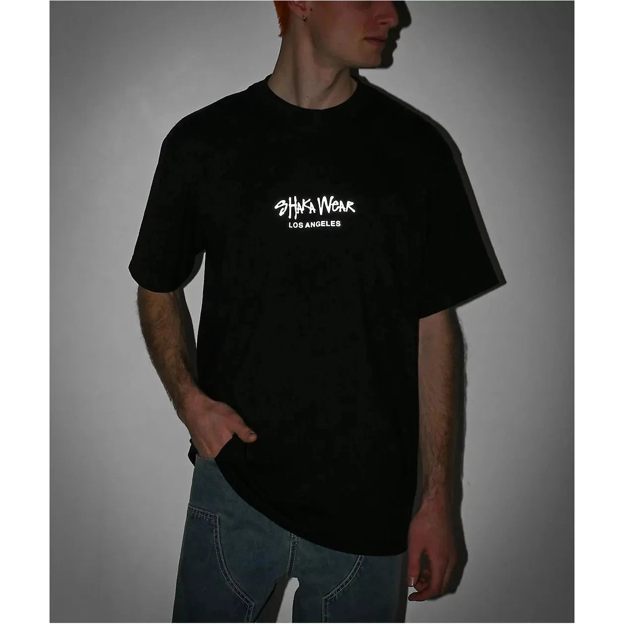 SHAKA Wera 3M Reflective Logo T-Shirt - Max Heavyweight Tee