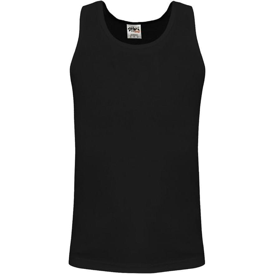 Shaka Wear Men's Tank Top Cotton Solid Sleeveless Muscle Workout T-Shirt Activewear