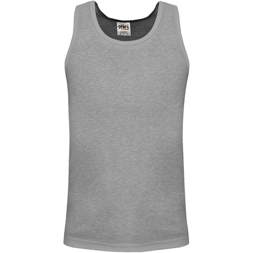 Shaka Wear Men's Tank Top Cotton Solid Sleeveless Muscle Workout T-Shirt Activewear
