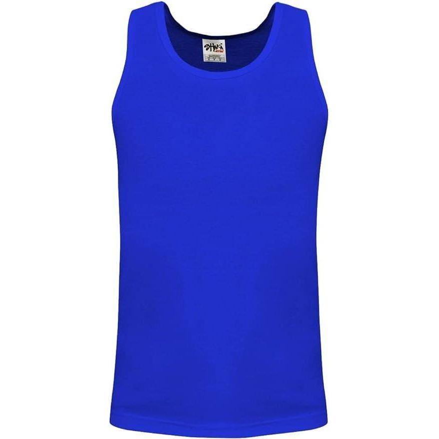 Shaka Wear Men's Tank Top Cotton Solid Sleeveless Muscle Workout T-Shirt Activewear