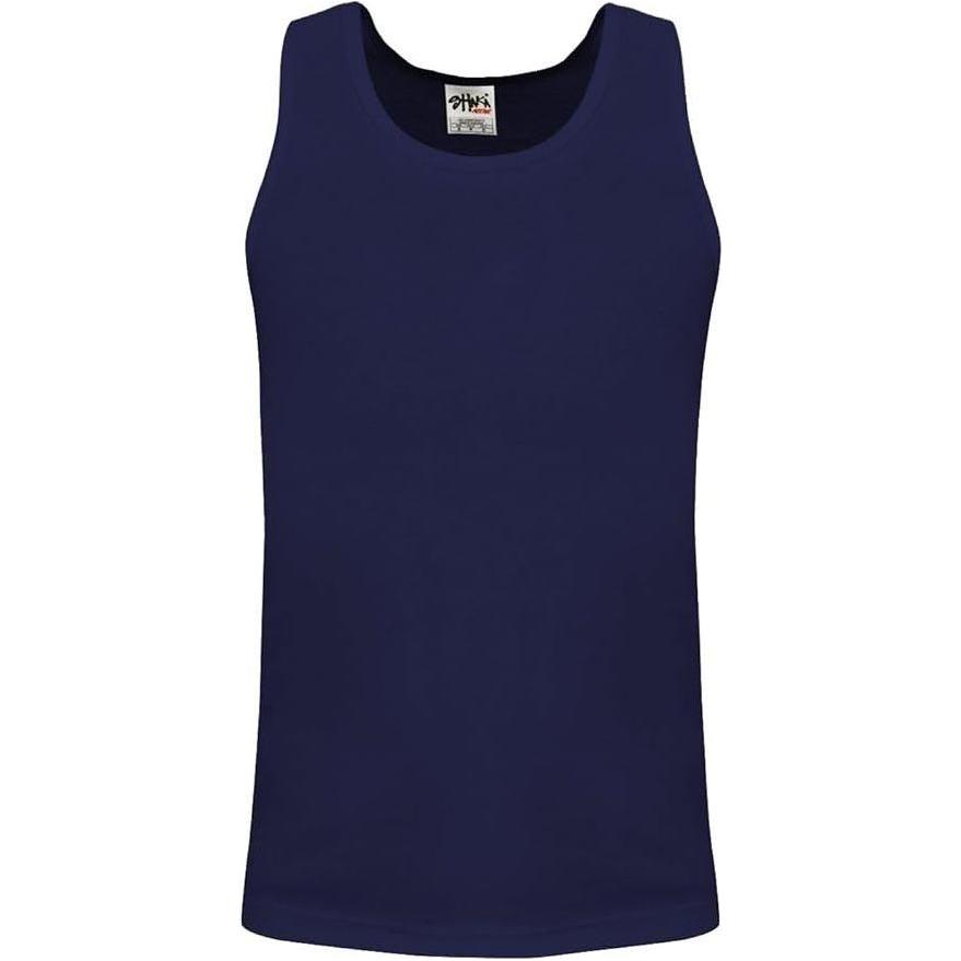 Shaka Wear Men's Tank Top Cotton Solid Sleeveless Muscle Workout T-Shirt Activewear