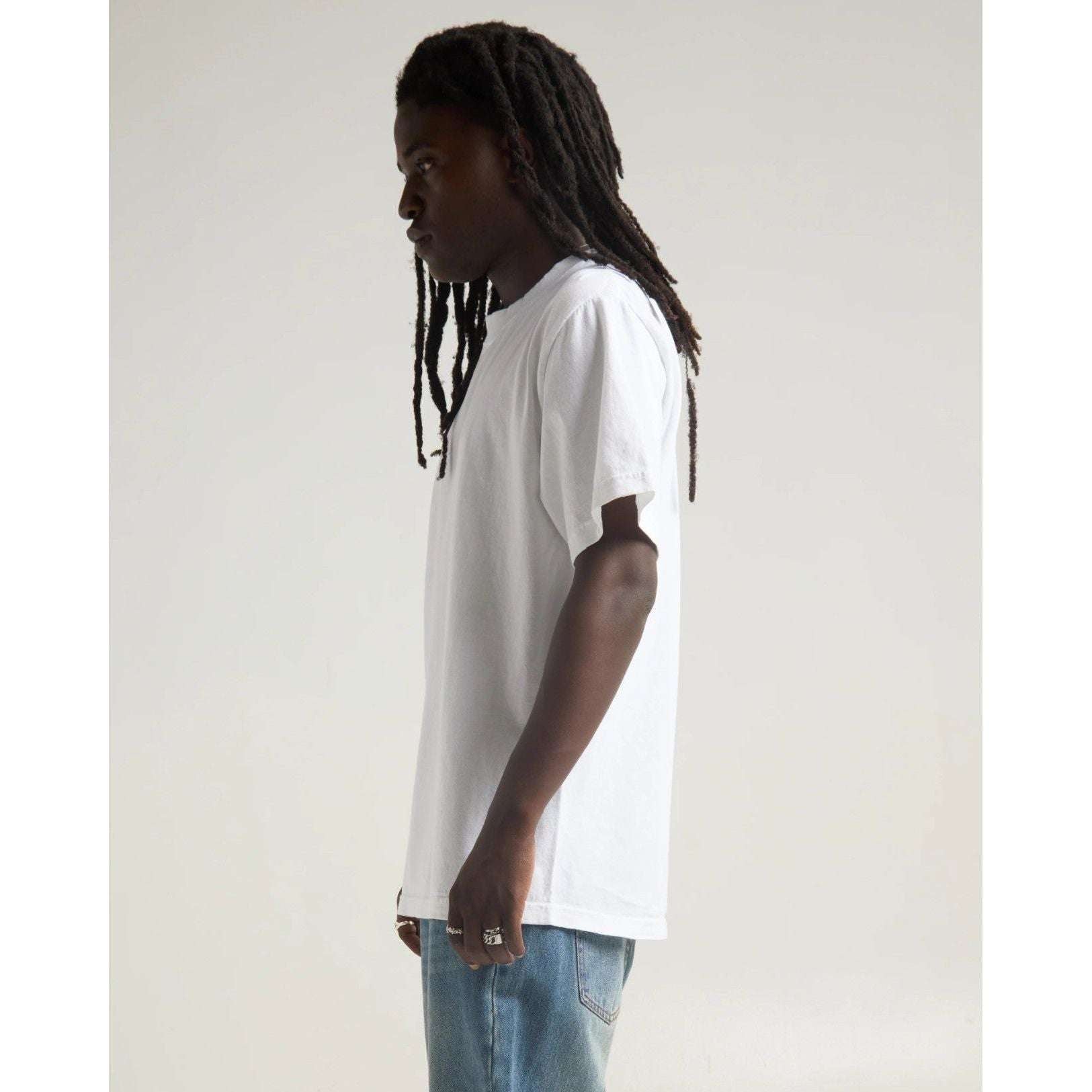 Shaka Wear Mens Garment Dyed 7.5 oz Max Heavy Weight Cotton Crewneck T-Shirt