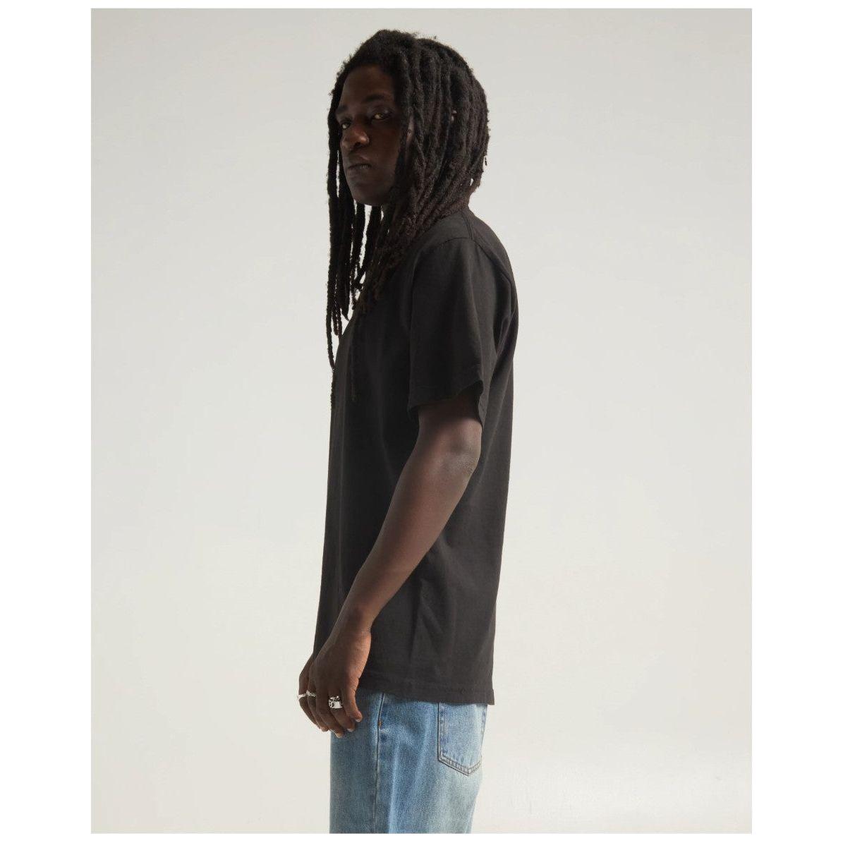 Shaka Wear Mens Garment Dyed 7.5 oz Max Heavy Weight Cotton Crewneck T-Shirt