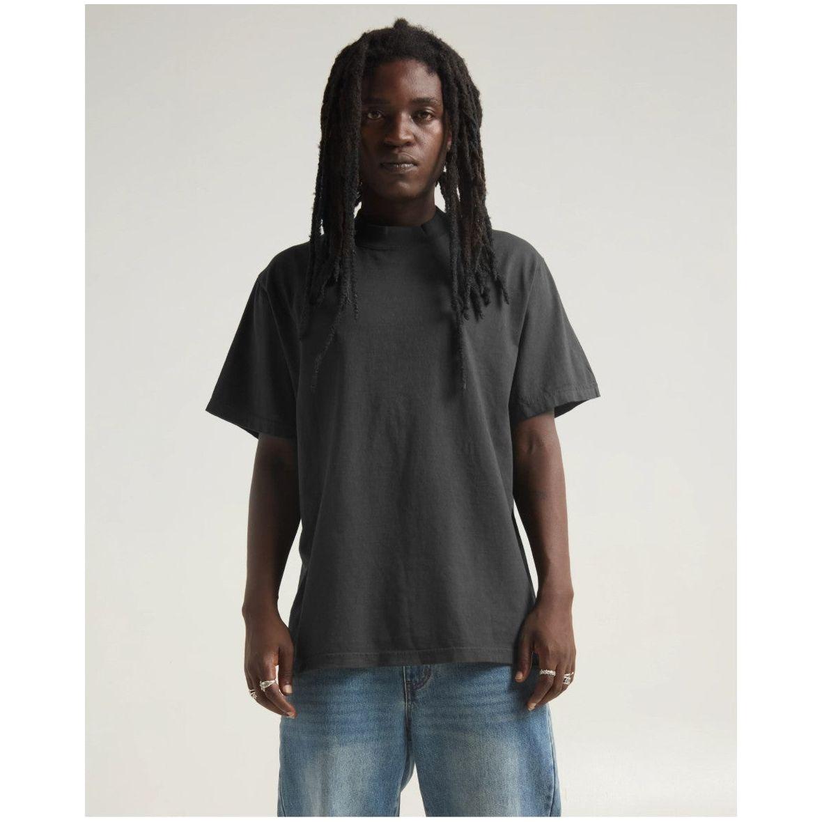 Shaka Wear Mens Garment Dyed 7.5 oz Max Heavy Weight Cotton Crewneck T-Shirt