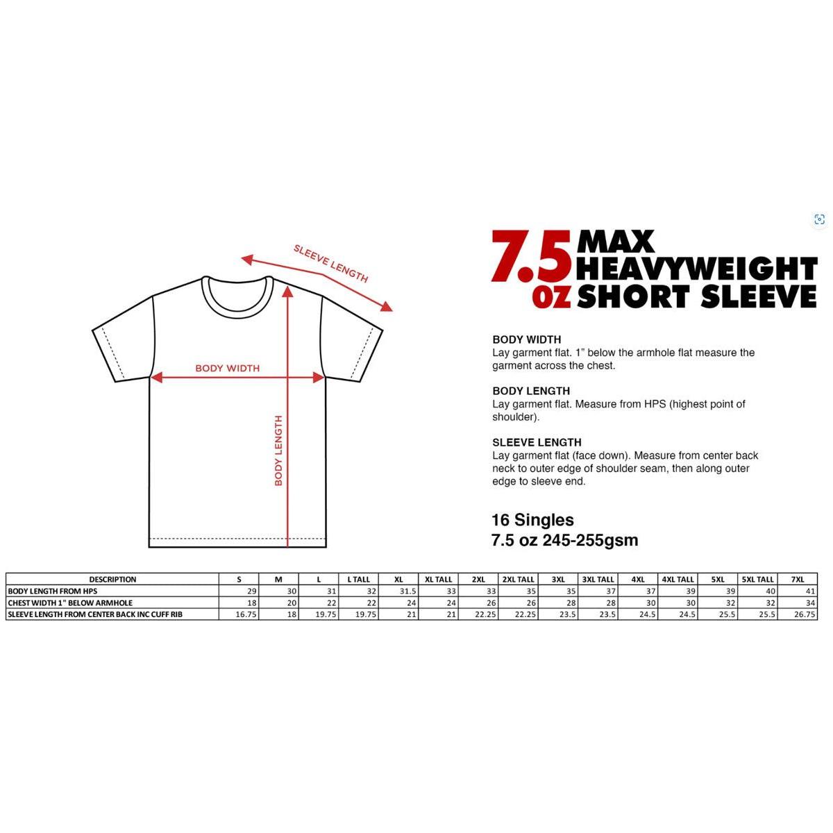 Shaka Wear Heavyweight T-Shirt SHMHSS Crewneck 7.5 Oz