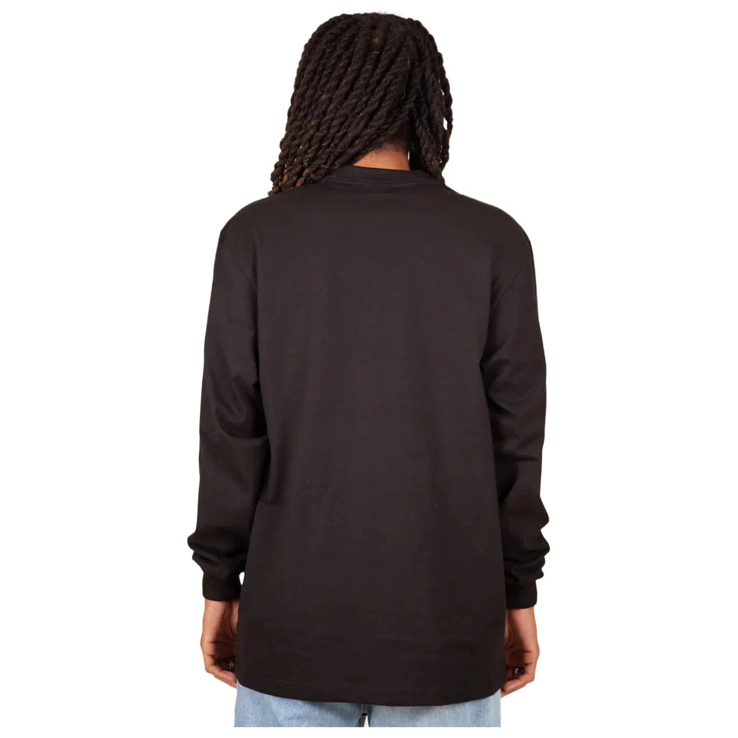 Shaka Wear Long Sleeve Heavyweight Cotton T-Shirt – Max Heavy 7 Ounce Crew Neck Tee Top